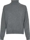 Tommy Hilfiger REC CASHMERE ROLL-NK Kadın Gri Kazak