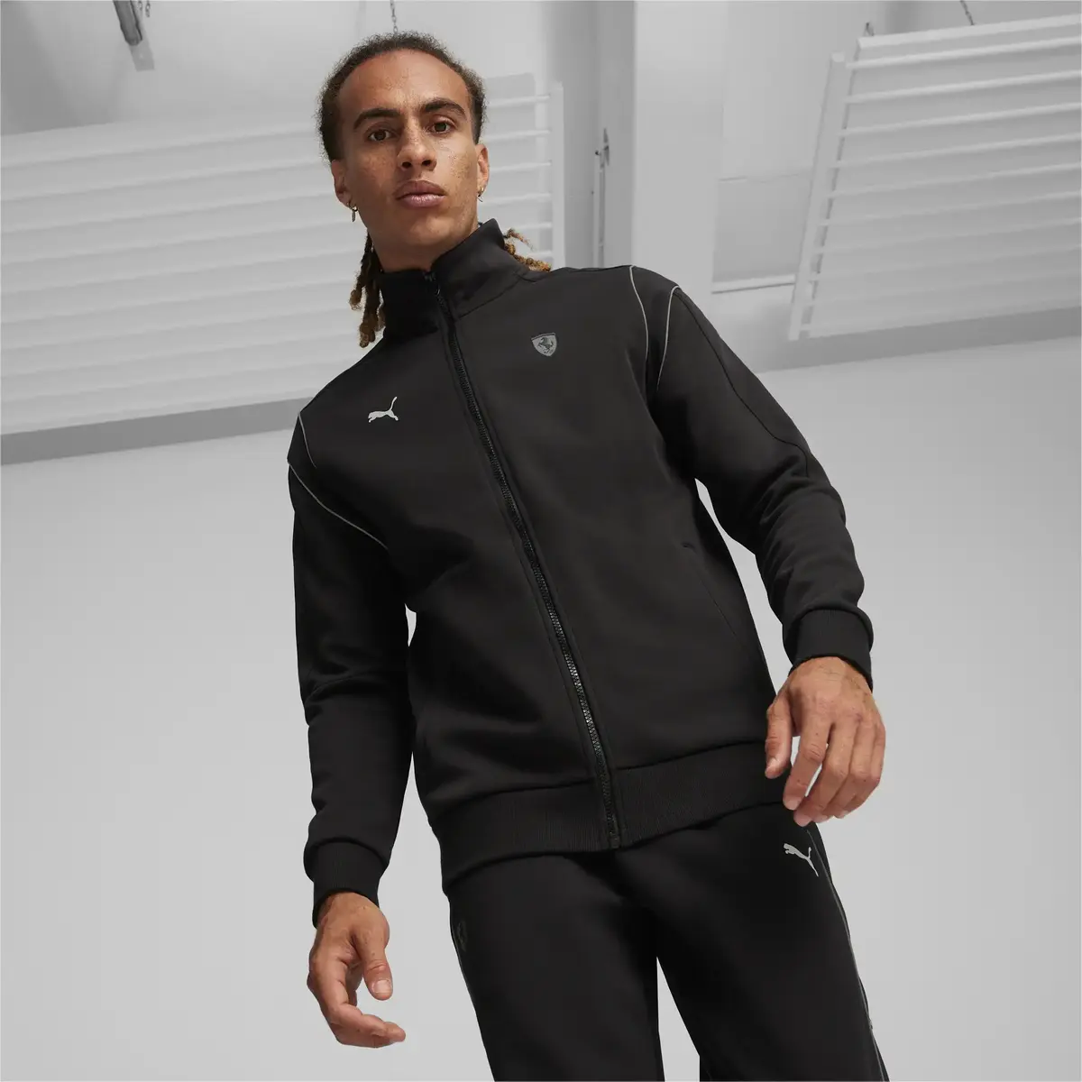 Puma Ferrari Style MT7 Jacket Siyah Erkek Sweatshirt