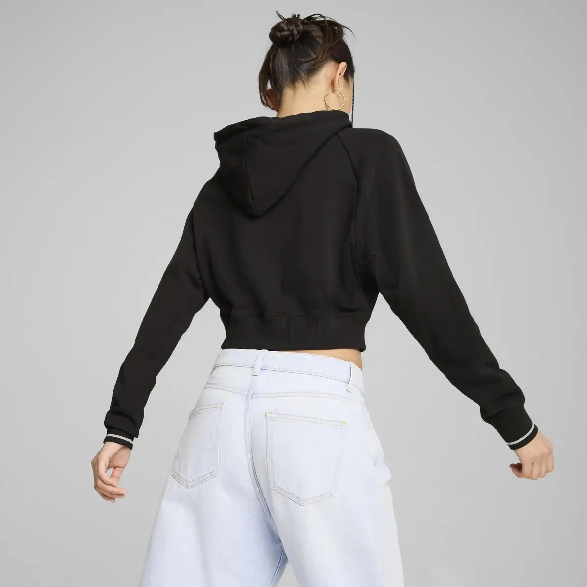 Puma CLASSICS Relaxed Hoodie Siyah Kadın Hoodie