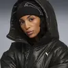 Puma Shiny Hooded Padded Jacket Siyah Kadın Mont