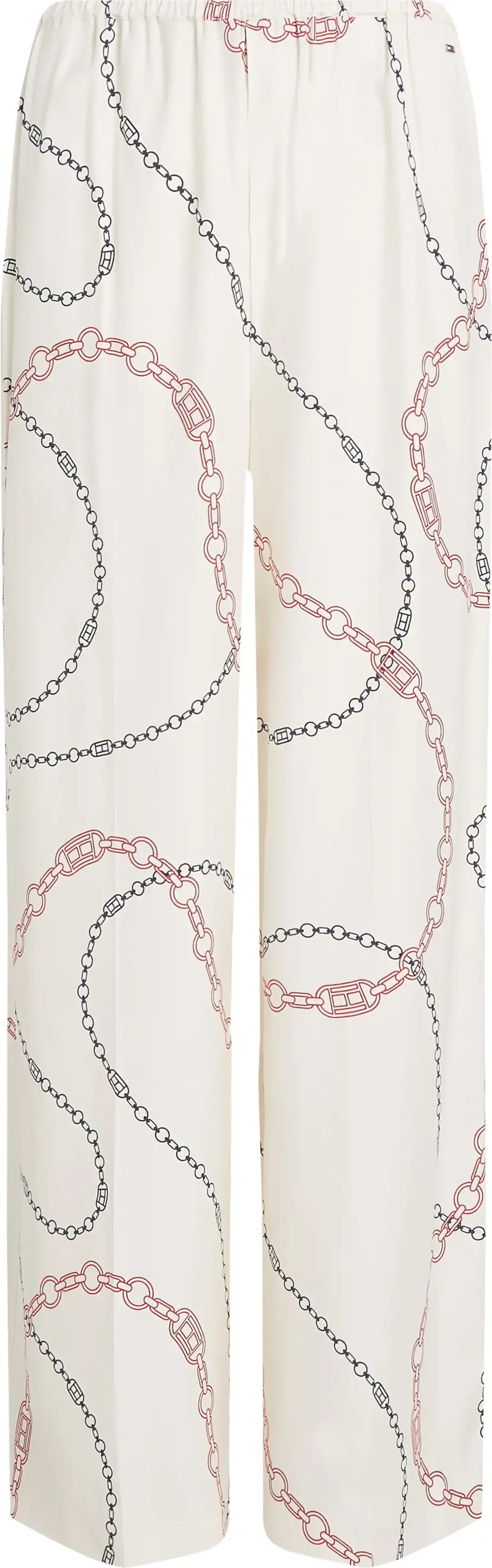 Tommy Hilfiger SOFT VISCOSE WOVEN P, 01V Beyaz Kadın Pantolon