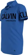 Calvin Klein INTS HERO LOGO FITTE Erkek Mavi Polo T-Shirt