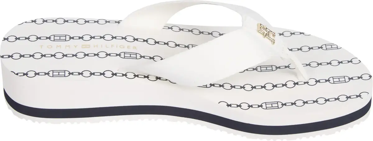 Tommy Hilfiger IM TH CHAINPRINT MID, YBI Krem Kadın Terlik