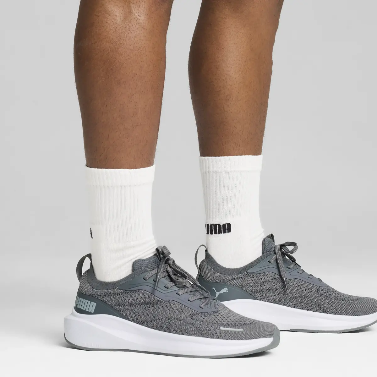 Puma Skyrocket Lite Engineered Gri Erkek Yürüyüş ve Koşu Ayakkabısı