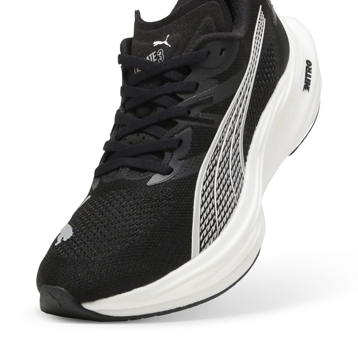 Puma Deviate NITROTM3 Siyah Erkek Yürüyüş ve Koşu Ayakkabısı