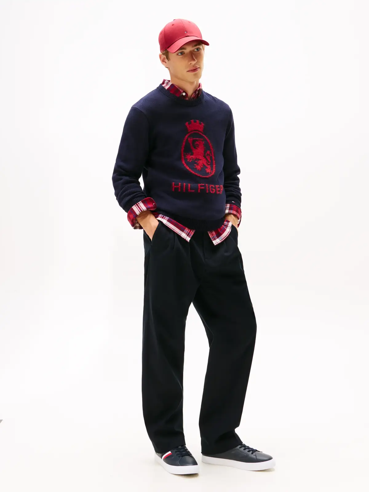 Tommy Hilfiger ICON COURT STRIPES Mavi Erkek Spor Ayakkabı & Sneaker