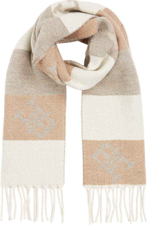 Tommy Hilfiger LIMITLESS CHIC CB SC Kadın Bej Atkı