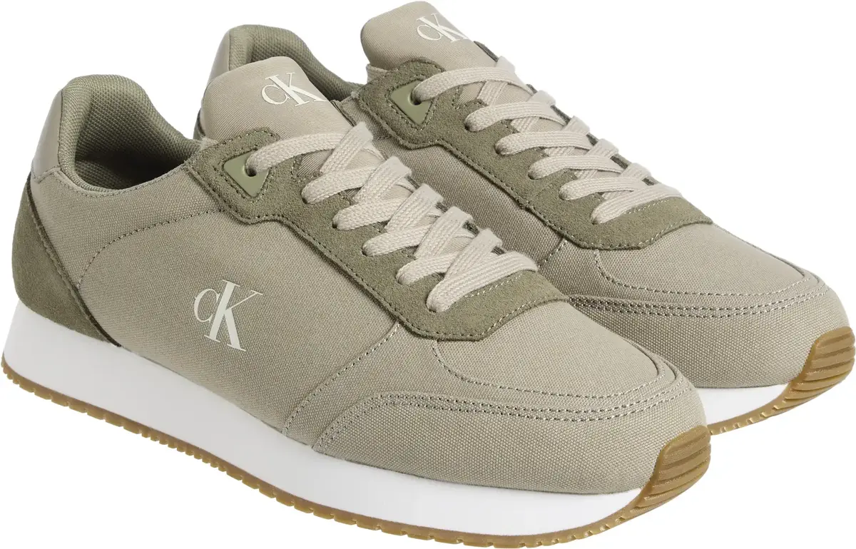 Calvin Klein RUNNER SOCK LACEUP M, 0H7 Yeşil Erkek Spor Ayakkabı & Sneaker