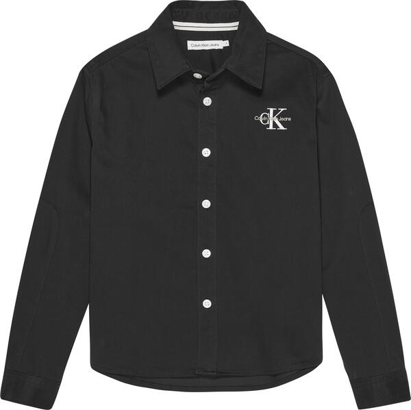 Calvin Klein ARCHIVAL CUTSEAM OVE Erkek Siyah Gömlek