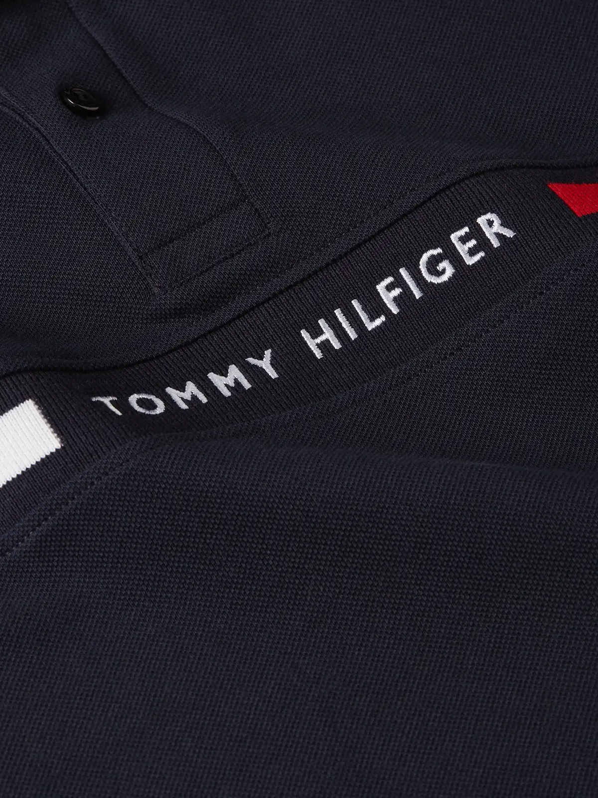 Tommy Hilfiger HILFIGER CHEST INSER, DW5 Siyah Erkek T-Shirt & Polo