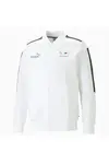 Puma BMW MMS MT7 Track Jacket Erkek Beyaz Fermuarlı Sweatshirt