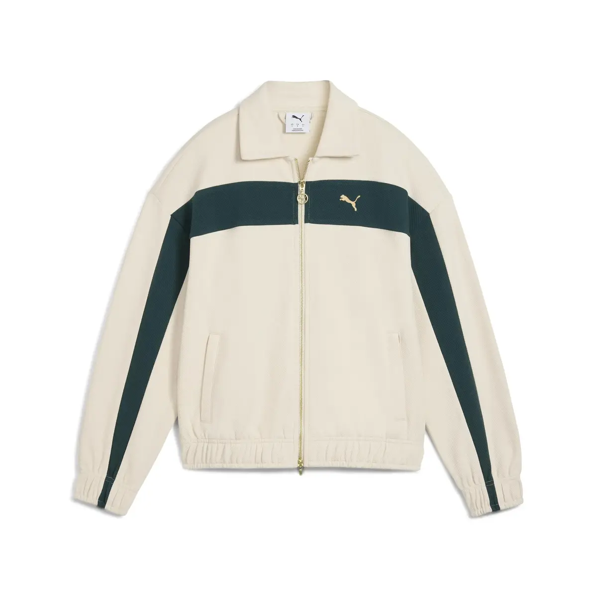 Puma T7 Relaxed Track Jacket Krem Kadın Ceket
