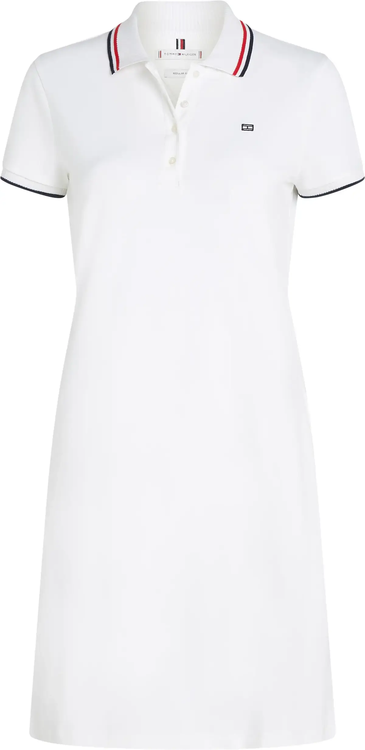 Tommy Hilfiger SPORTY FEMININE REG, YCF Beyaz Kadın Elbise-Etek