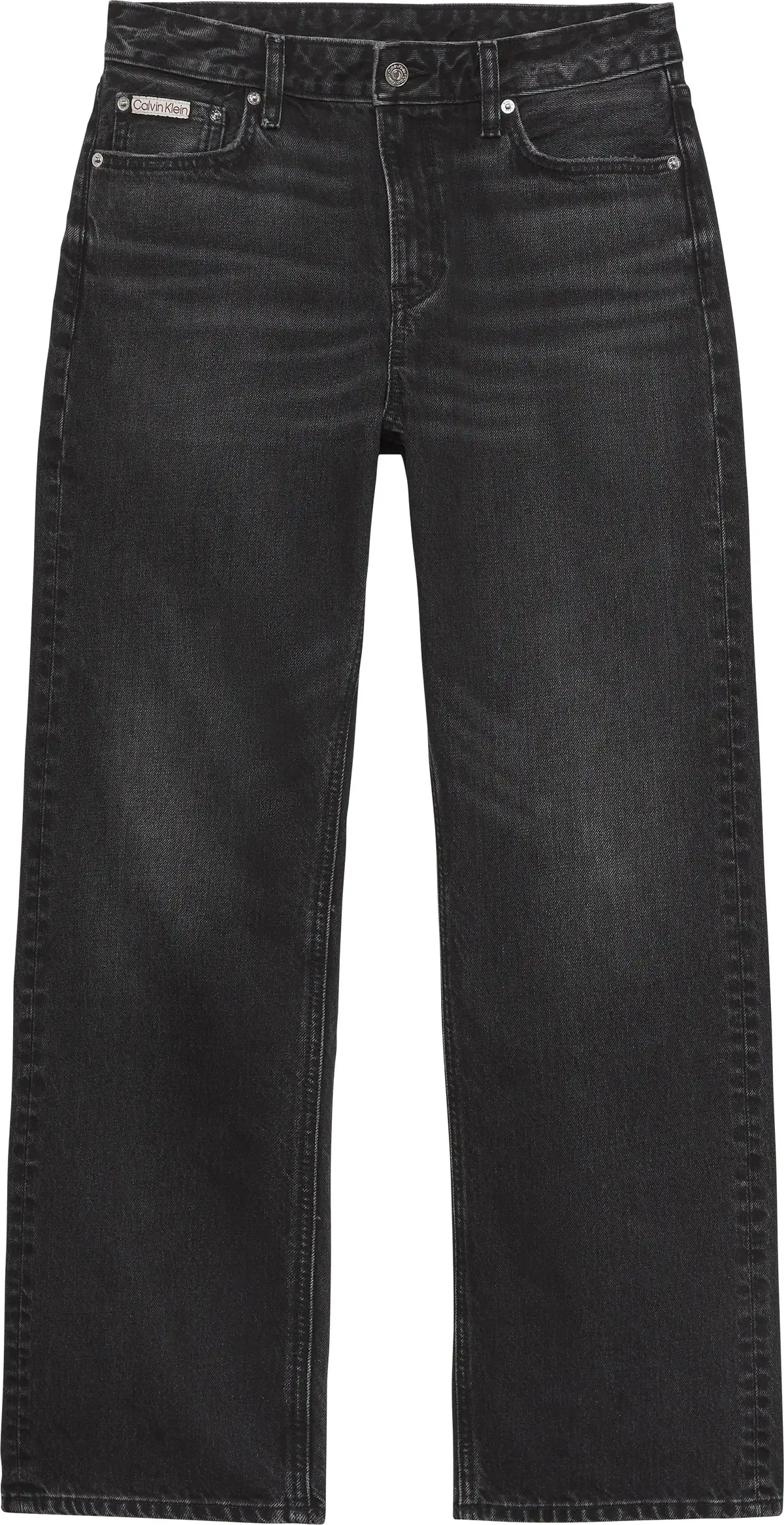 Calvin Klein SIGNATURE 90s STRAIGHT CK SANDED Kadın Siyah Kot Pantolon