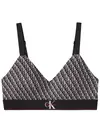 Calvin Klein LIGHTLY LINED BRALET Siyah Hafif Astarlı CK Logolu Bralet