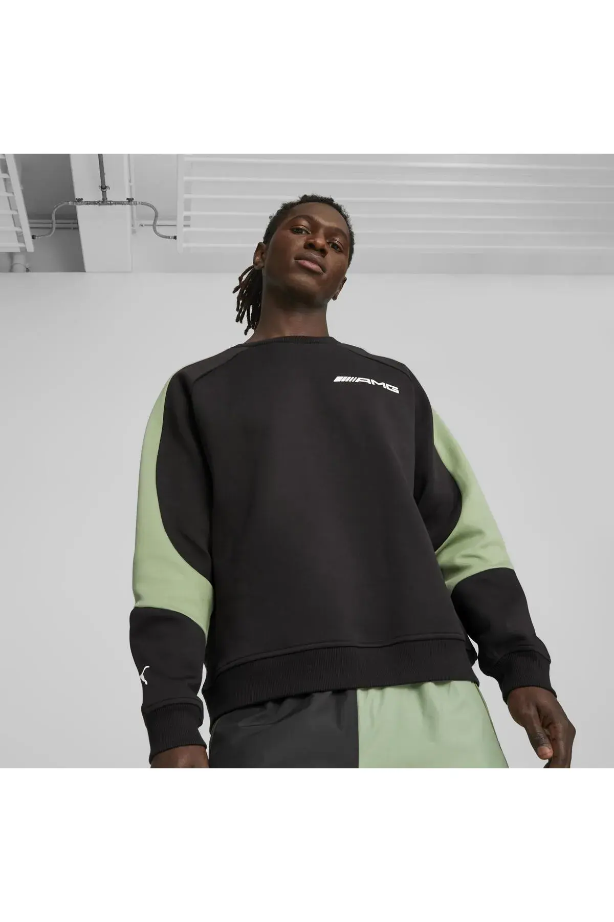 Puma AMG Crew Neck Siyah Erkek Sweatshirt