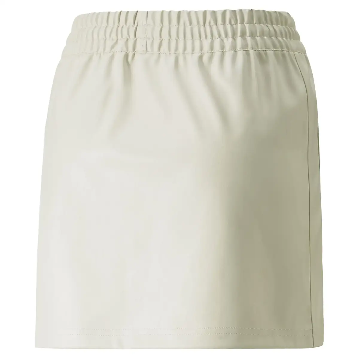 Puma T7 Faux Leather Mini Skirt Pristine Beyaz Kadın Etek