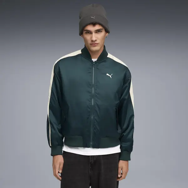 Puma T7 Bomber Jacket Yeşil Erkek Ceket