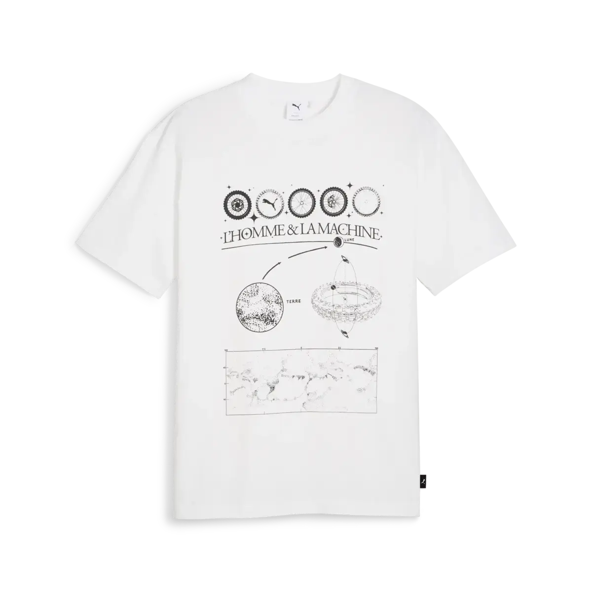 Puma GRAPHICS Tee Beyaz Erkek T-Shirt