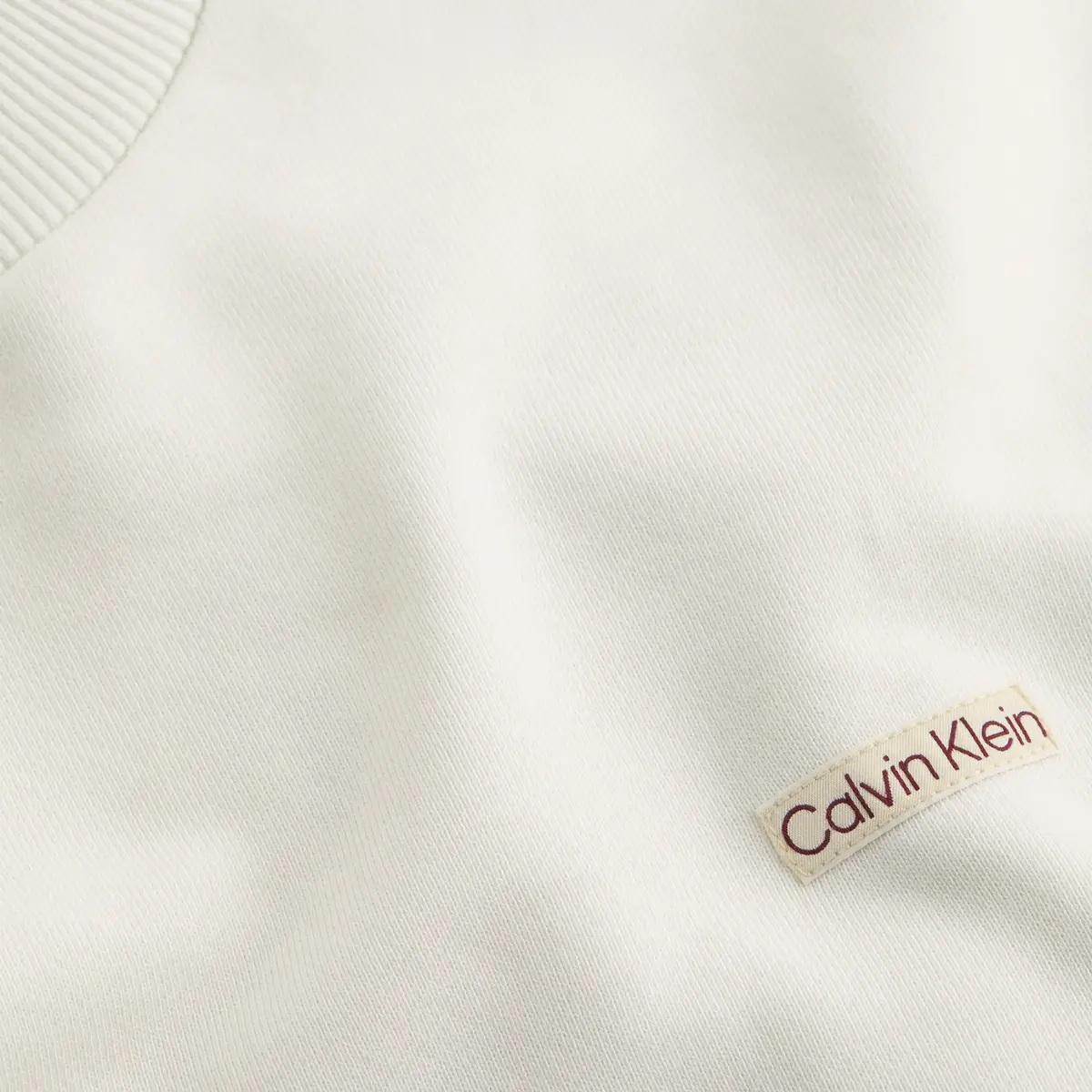 Calvin Klein CALVIN KLEIN LABEL C Erkek Beyaz Sweatshirt