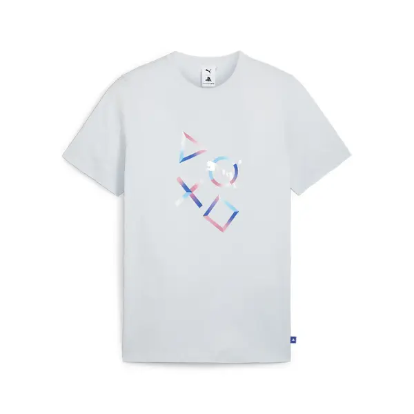 Puma X PLAYSTATION Graphic Tee Açık Gri Erkek T-Shirt