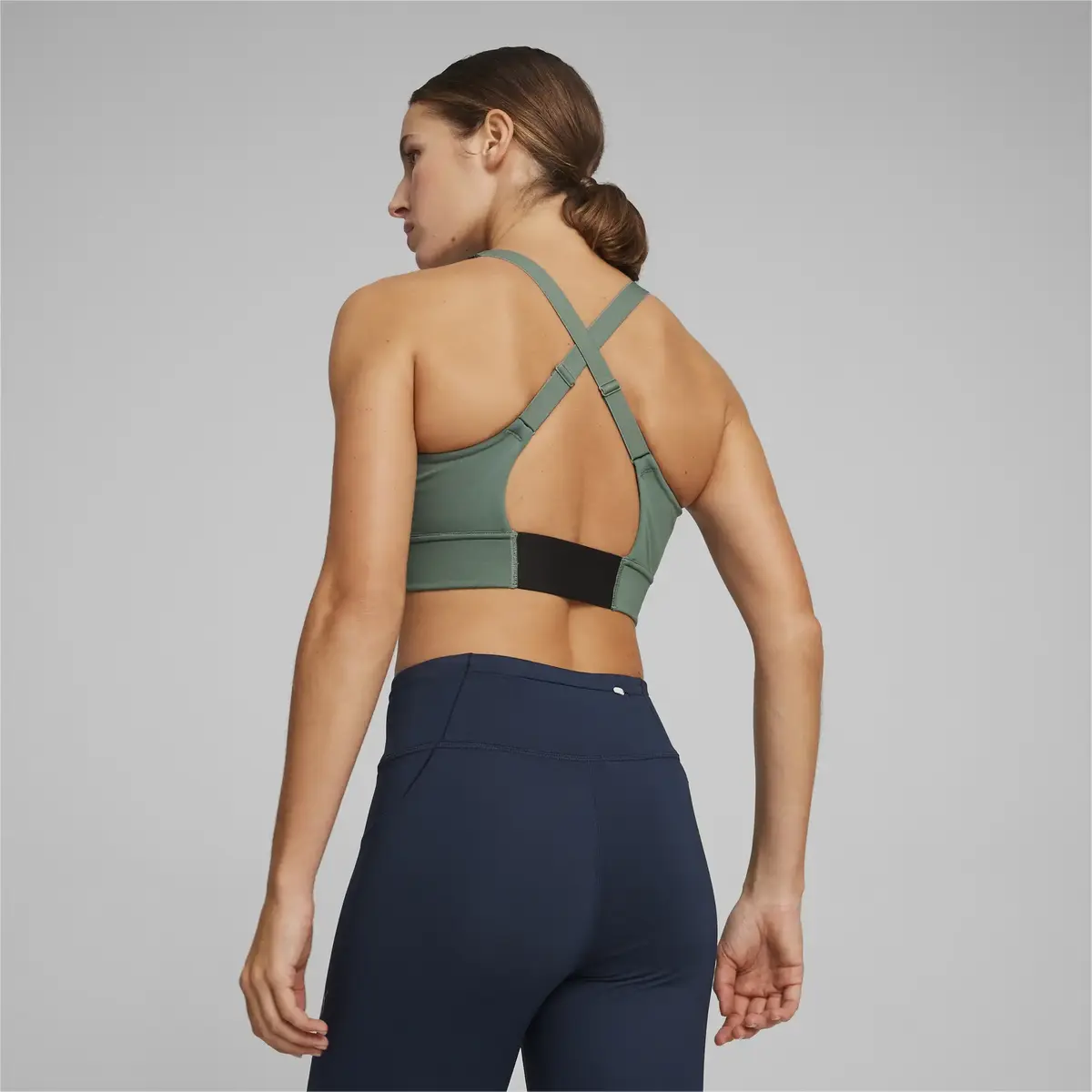 Puma PWR FIRST MILE BRA Yeşil Kadın Spor Sütyeni/Bra