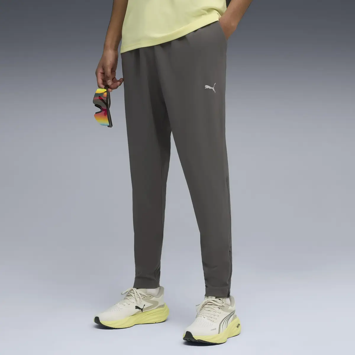 Puma RUN VELOCITY TAPERED PANT Gri Erkek Eşofman Altı
