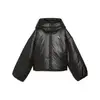 Puma Shiny Hooded Padded Jacket Siyah Kadın Mont