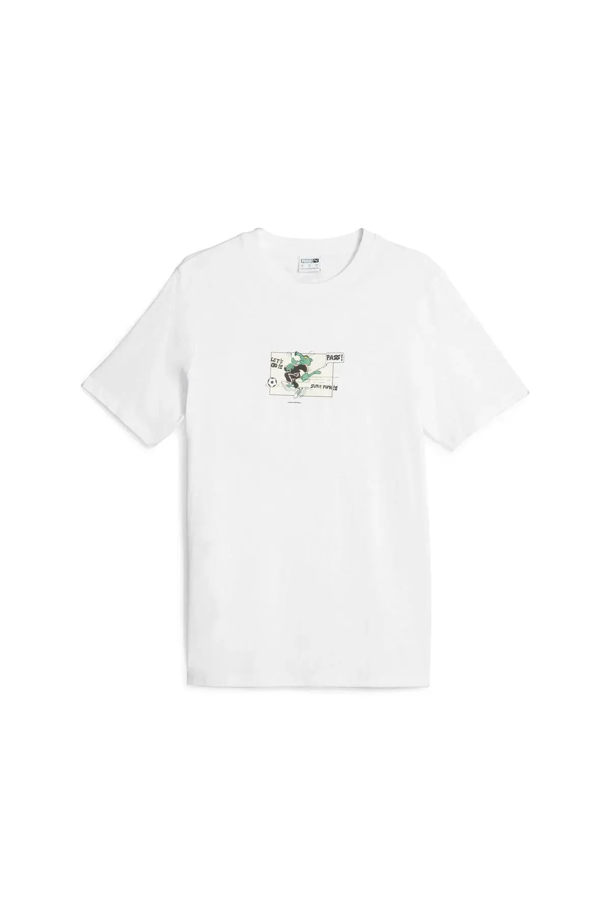 Puma CLASSICS SUPER PUMA Graphic Tee Beyaz Erkek T-Shirt