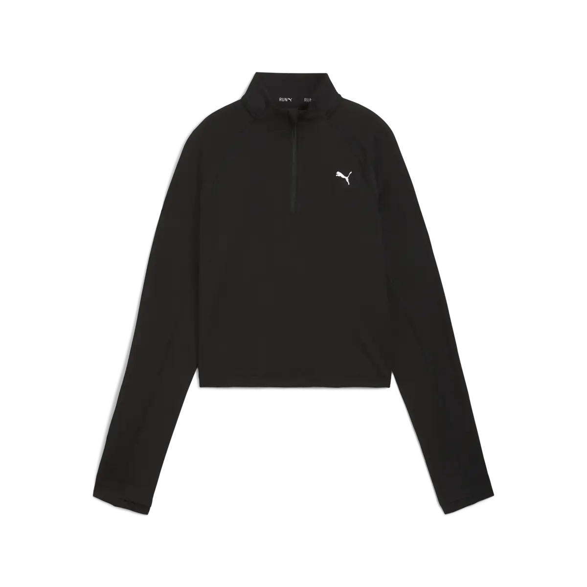 Puma RUN CLOUDSPUN 1/4 ZIP W Siyah Kadın Sweatshirt