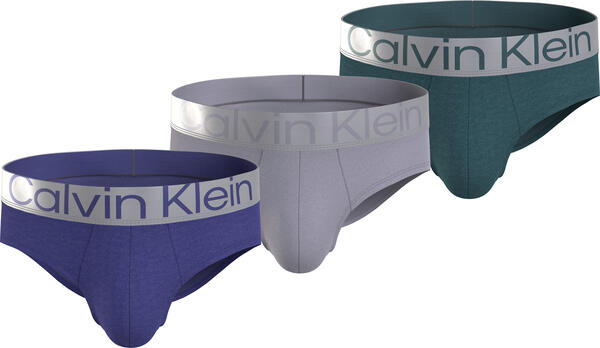 Calvin Klein HIP BRIEF 3PK Erkek Mavi Slip Set