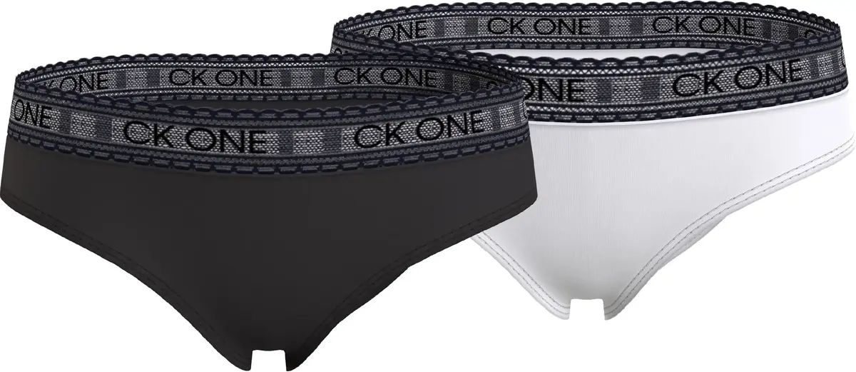 Calvin Klein 2PK BIKINI-LACE Kadın Siyah Bkini Külot Set