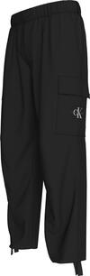 Calvin Klein REGULAR STRAIGHT CAR Erkek Siyah Kargo Pantolonu
