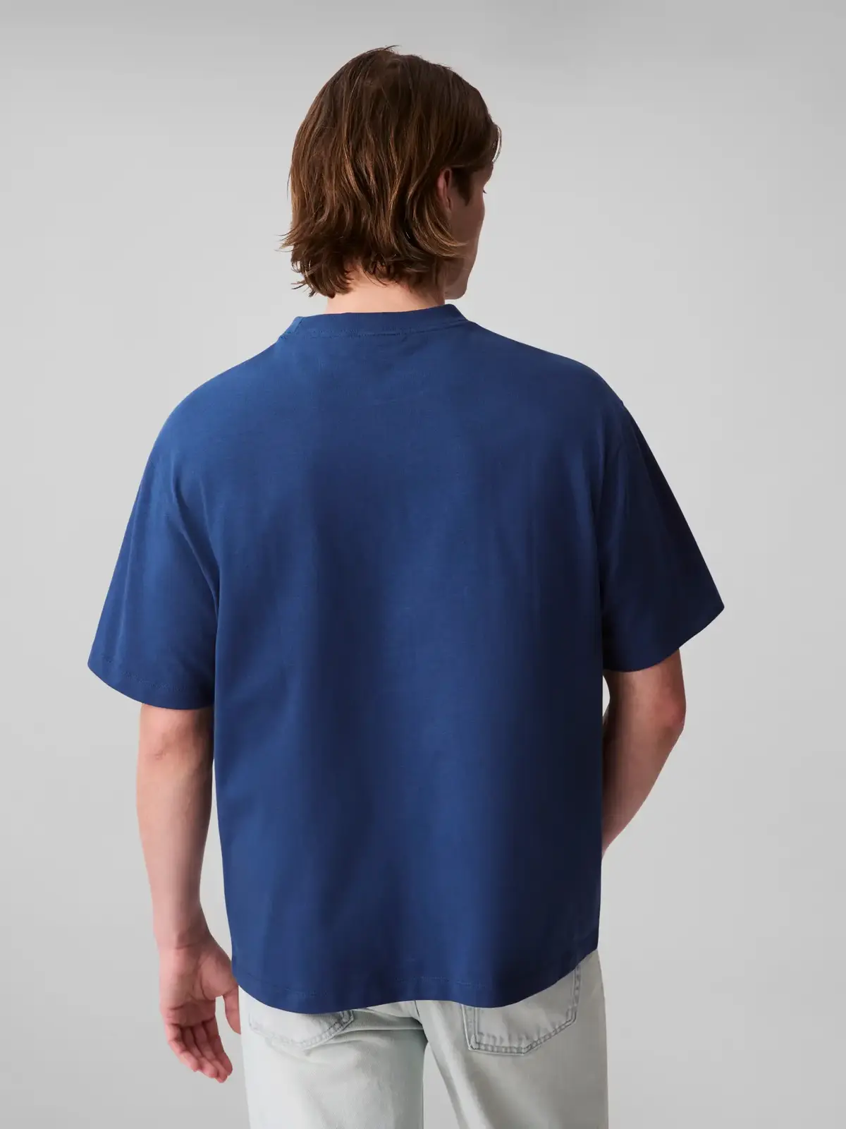 Calvin Klein SS CENTER CHAIN STIT, C3I Lacivert Erkek T-Shirt