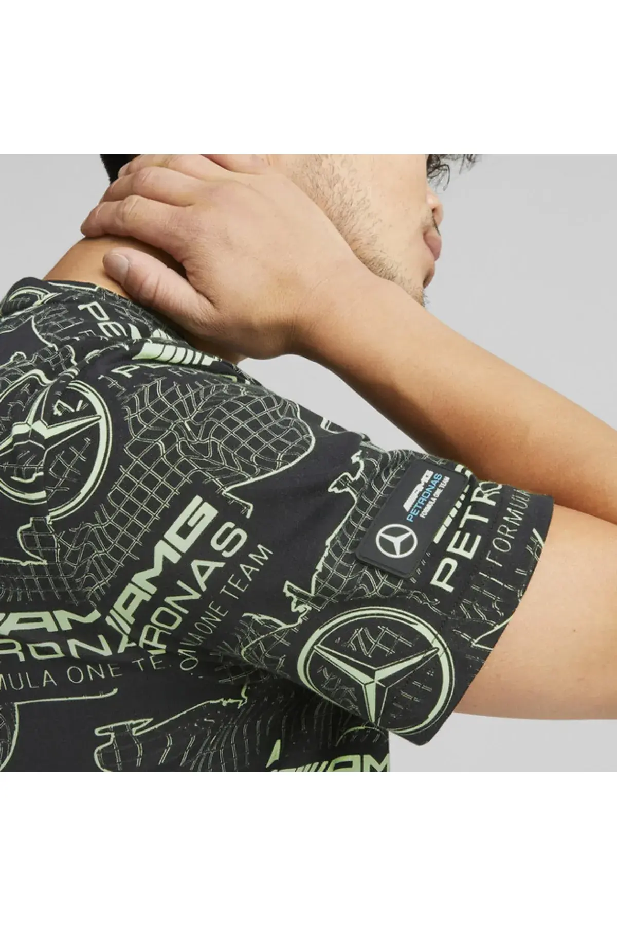 Puma Mapf1 Aop Logo Tee Siyah Erkek T-Shirt