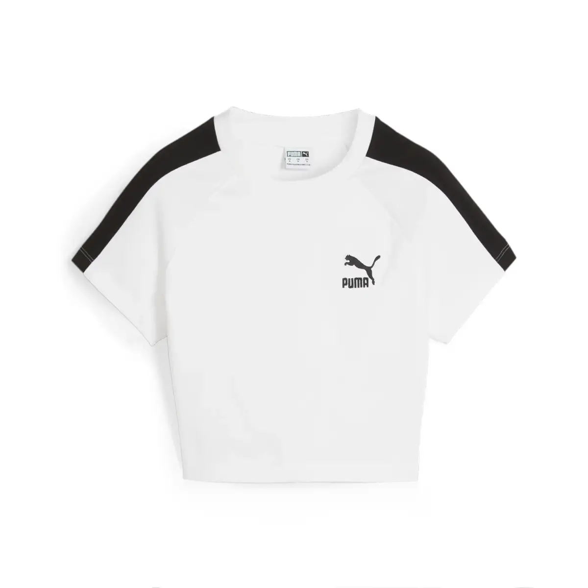Puma ICONIC T7 Baby Tee Beyaz Kadın T-Shirt