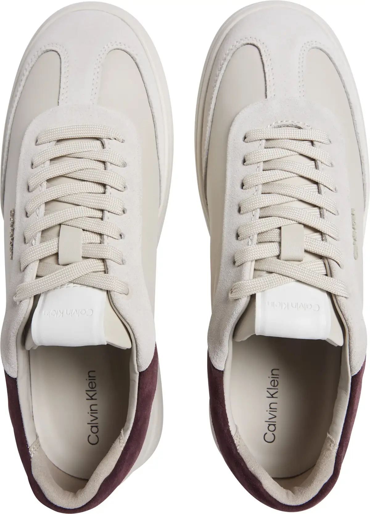 Calvin Klein CUPSOLE LACE UP - LT, 0HN Beyaz Kadın Spor Ayakkabı & Sneaker