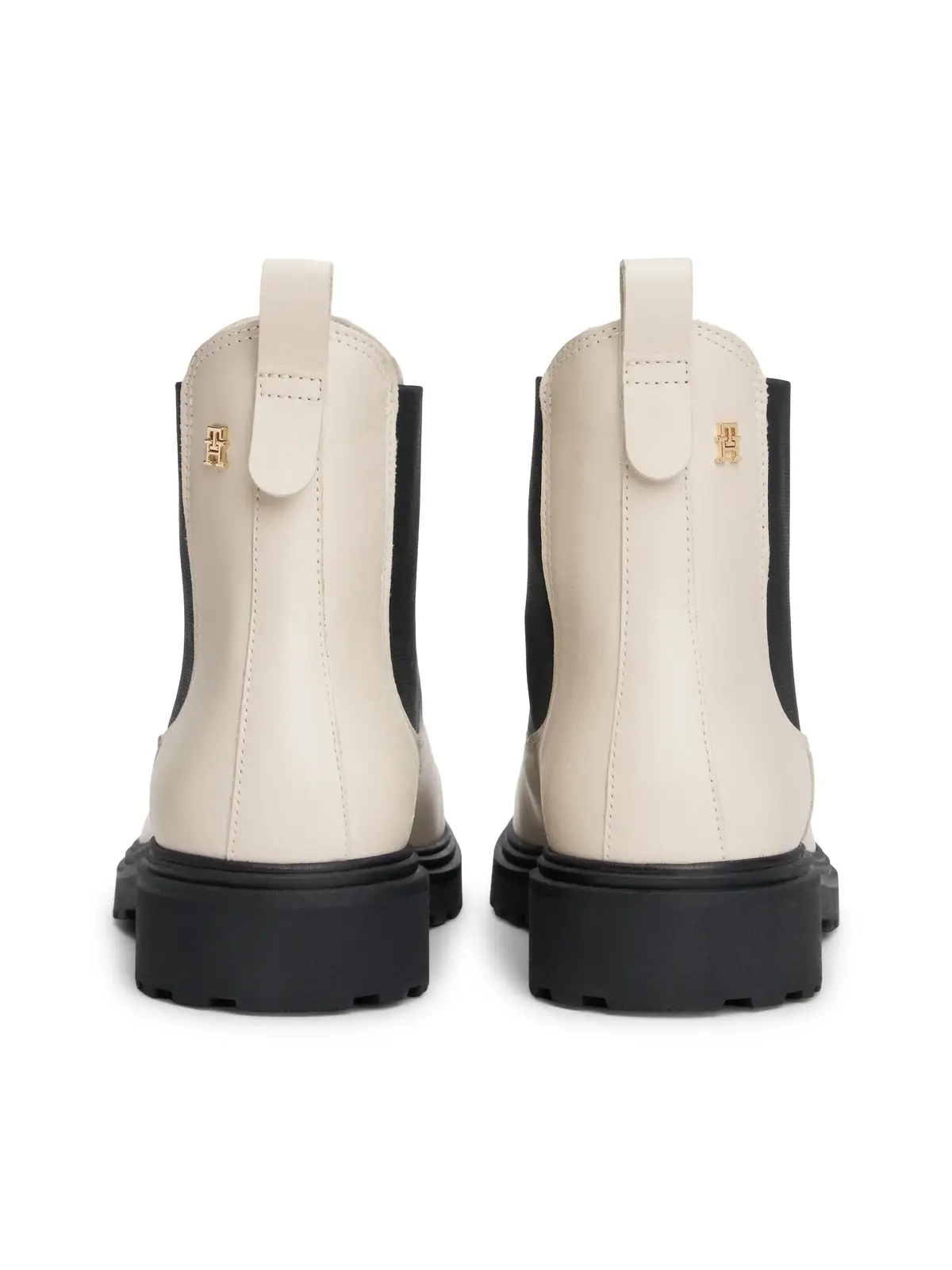 Tommy Hilfiger TH LEATHER CLEATED C, ACI Krem Kadın Bot