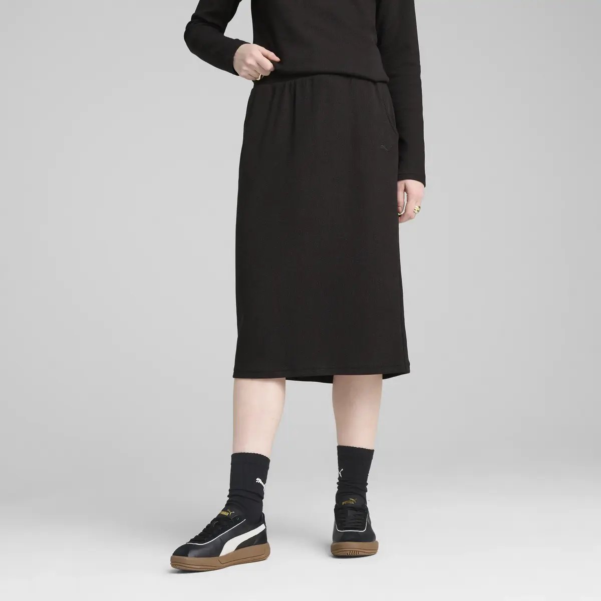 Puma HER Skirt Siyah Kadın Elbise-Etek