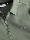 Calvin Klein MICRO LOGO REPREVE H Erkek Yeşil Sweatshirt
