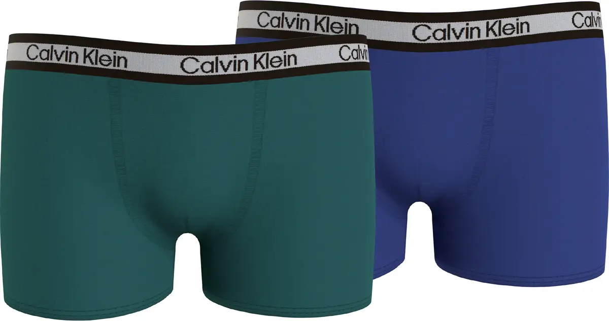 Calvin Klein 2PK TRUNK Erkek Mavi Boxer Set