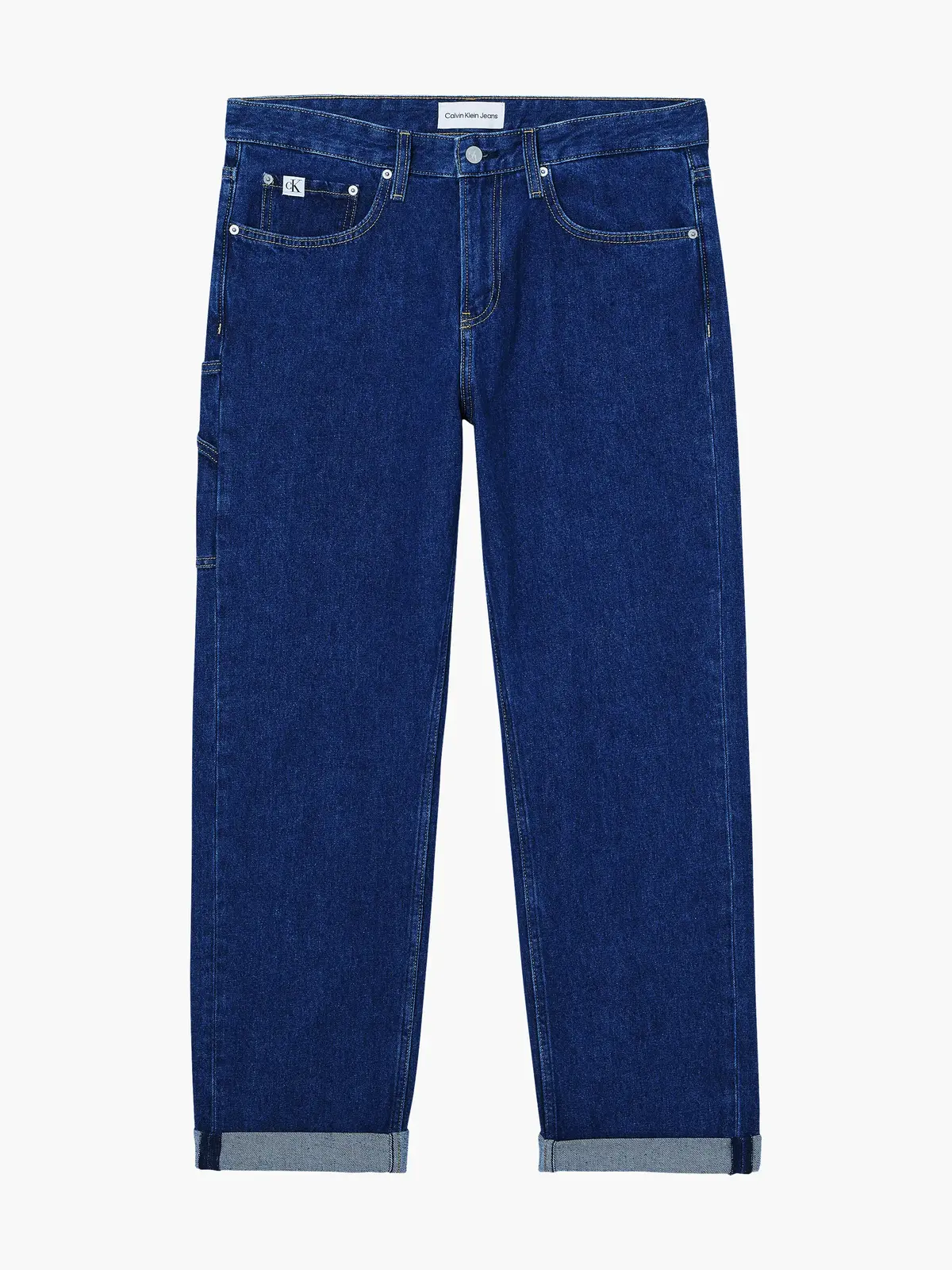 Calvin Klein 90S STRAIGHT UTILITY Erkek Mavi Kot Pantolon