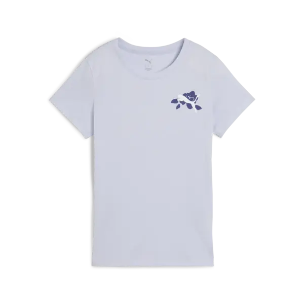 PUMA GRAPHICS TRAIN CONCEPT TEE W Mavi Kadın T-Shirt