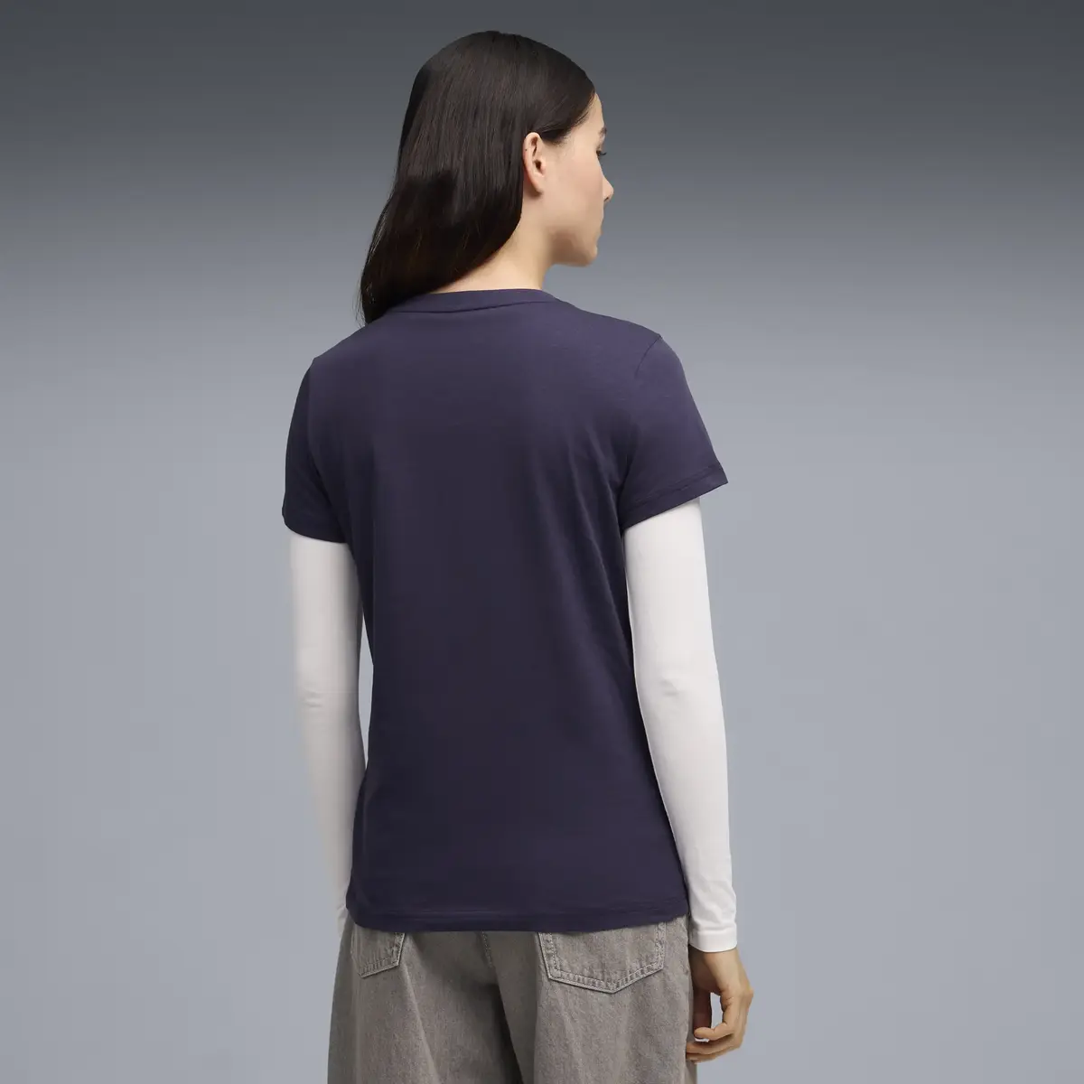 Puma ESS No. 1 Logo Tee Lacivert Kadın T-Shirt & Polo