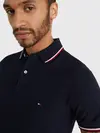 Tommy Hilfiger CORE TOMMY TIPPED SL Erkek Lacivert Polo T-Shirt