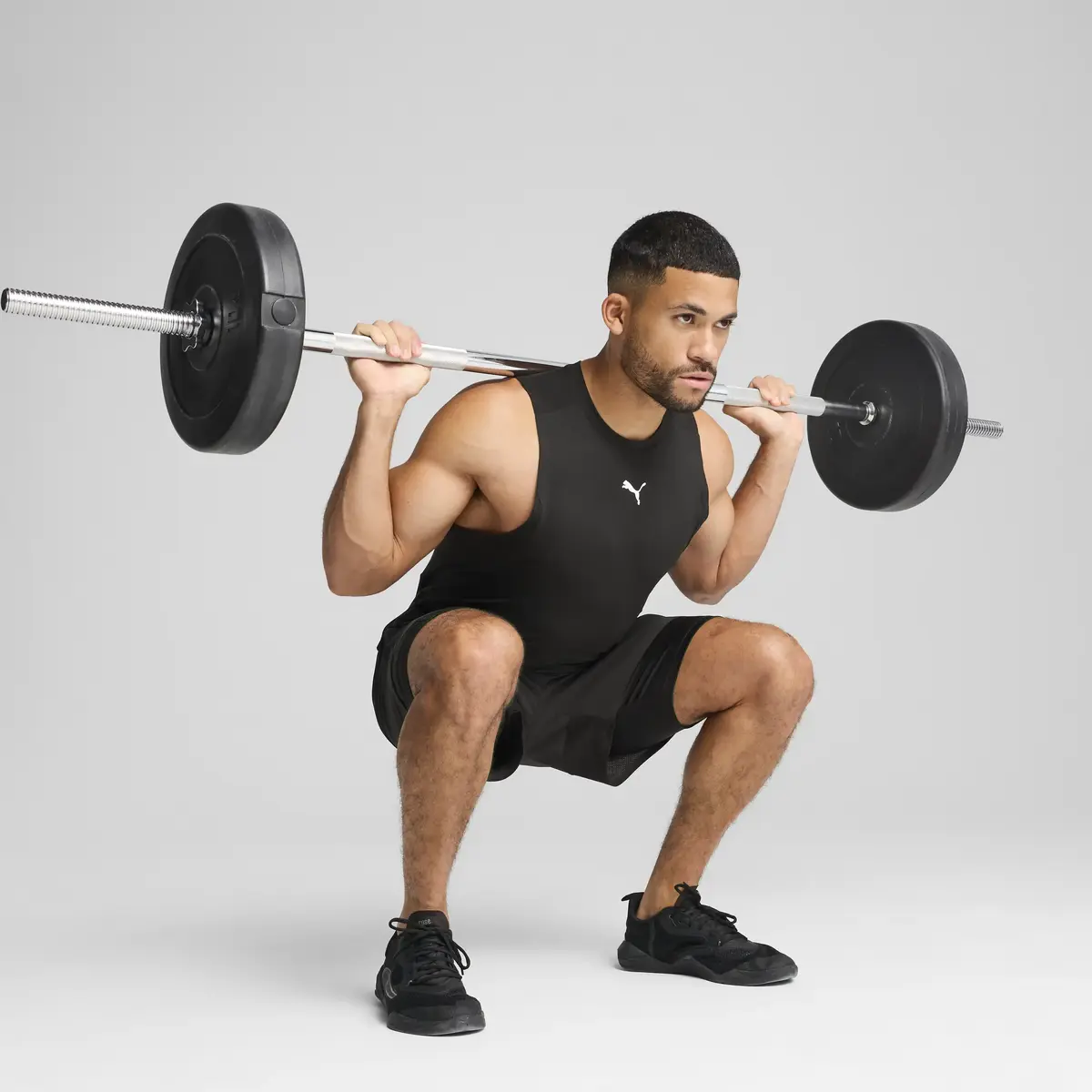 Puma CLOUDSPUN SOFT BRTHBL TANK Siyah Kadın Atlet