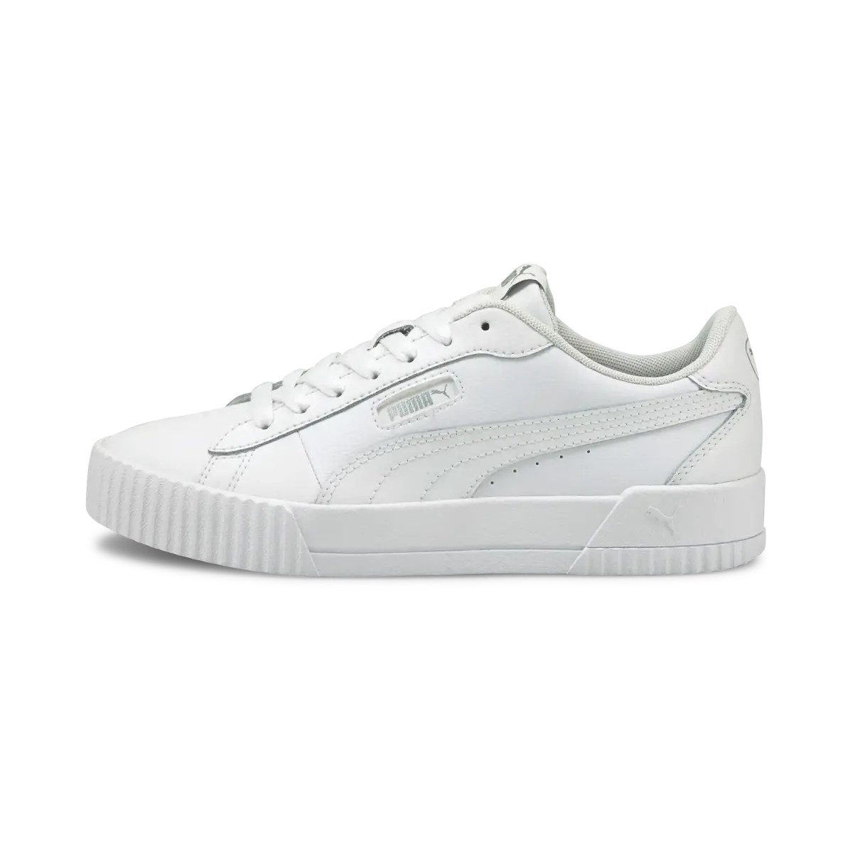 Puma Carina Crew Puma White-Puma White Beyaz Kadın Günlük Spor Ayakkabı