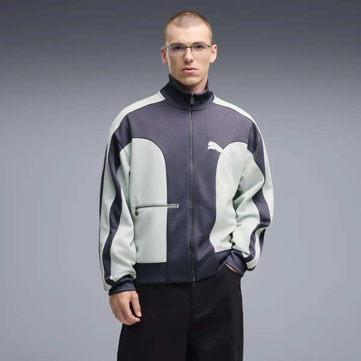 PUMA T7 Track Jacket Mavi Erkek Ceket