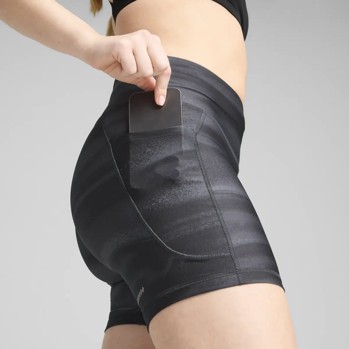 Puma W RUN VLCTY 5" AOP SHRT TGHT Siyah Kadın Tayt