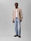 Calvin Klein LS MATTE BOMBER JACK Bej Erkek Fermuarlı Ceket